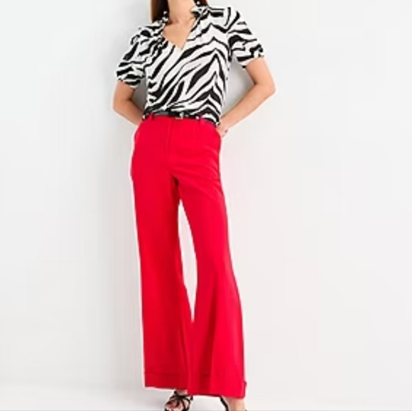 Worthington Pants - Worthington Women's Red Wide-Leg Pants Size 18P